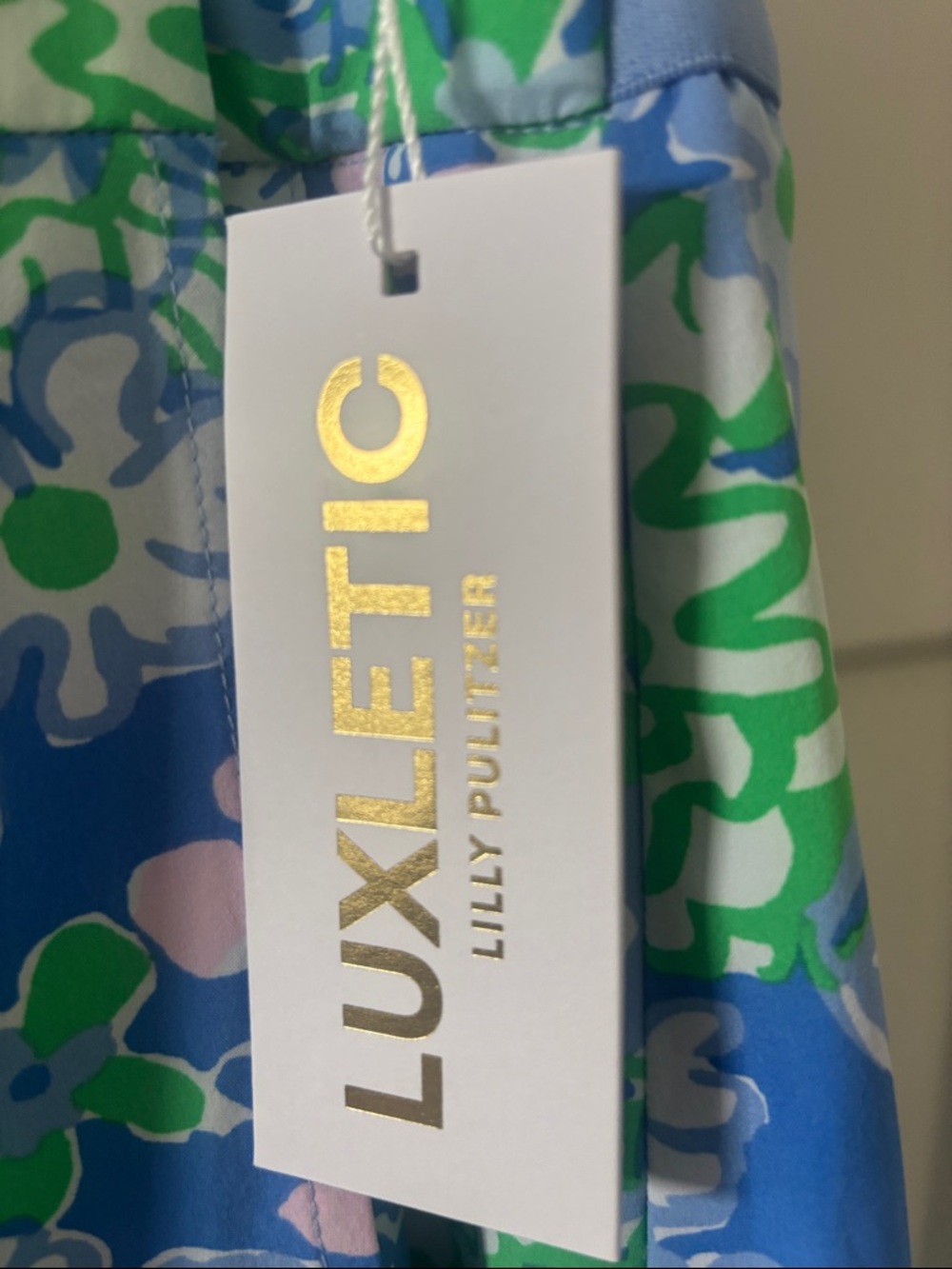 Lilly Pulitzer Blue, Green & Pink Floral Circle Skort new with tags - Picture 5 of 6